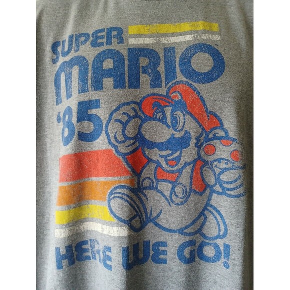 Super Mario Bros. '85 Here We Go old Large T-shirt: vintage Gamer Nintendo - Picture 2 of 6